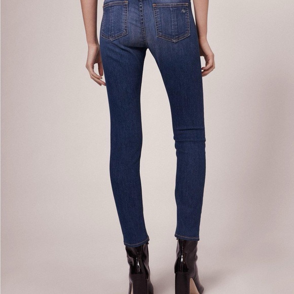 rag & bone Mid Rise Ankle Skinny Jeans in Rae - Picture 2 of 7